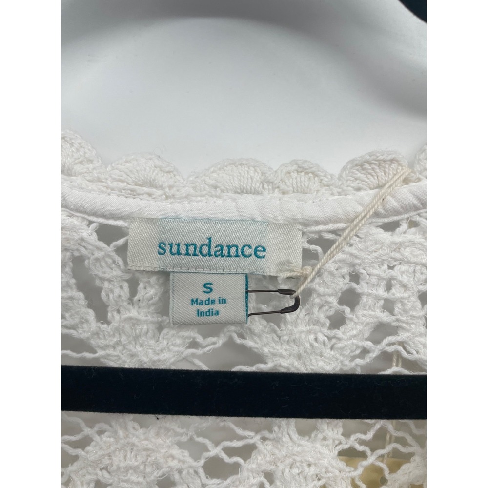 Sundance‎ Tank Top Womens Small White Khloe Crochet Lace Sleeveless Summer NWT - Picture 10 of 13